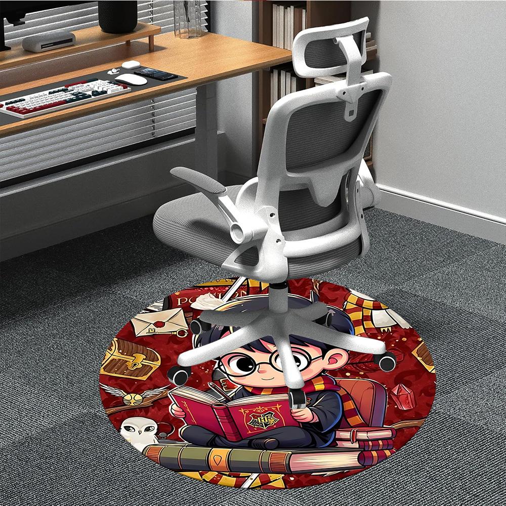 

1pc Office Round Area Rug, Under Office Chairs Bedroom Living Room Home Decor a1022282 80cm by 80cm