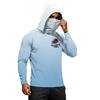 Men’s Long Sleeve Hooded Sun T Shirt with Tree Print Lightweight 50 Plus Quick Dry Athletic Top for Outdoor Sports