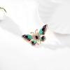 Trendy European-American Style Colorful Drip Oil Butterfly Brooch - Fashionable Animal Corsage and Clothing Accessory.