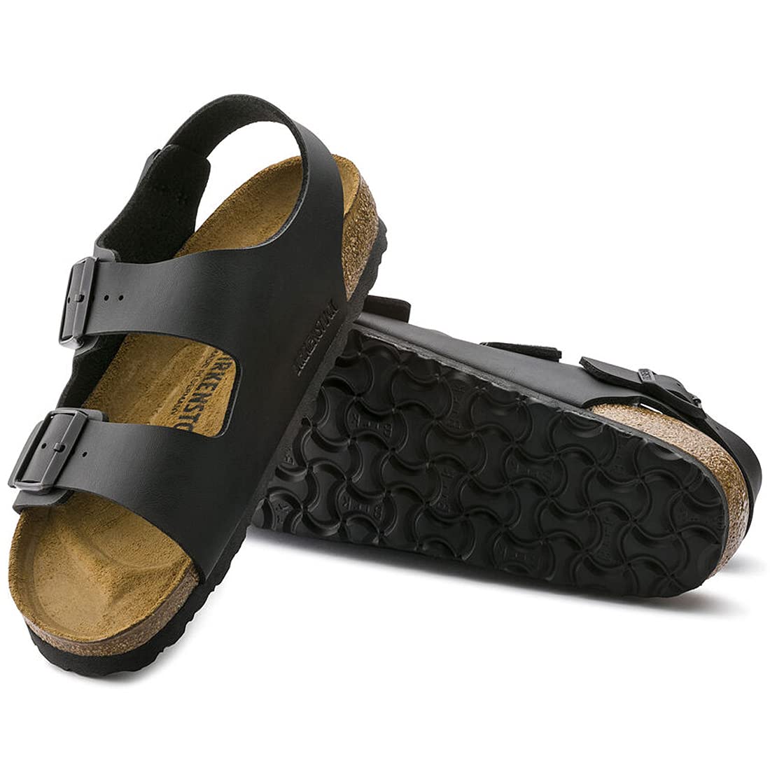 

Сандалии унисекс с ремешками Milano BS 34791 Regular Black [Birkenstock] EU41(26.5см) чёрный