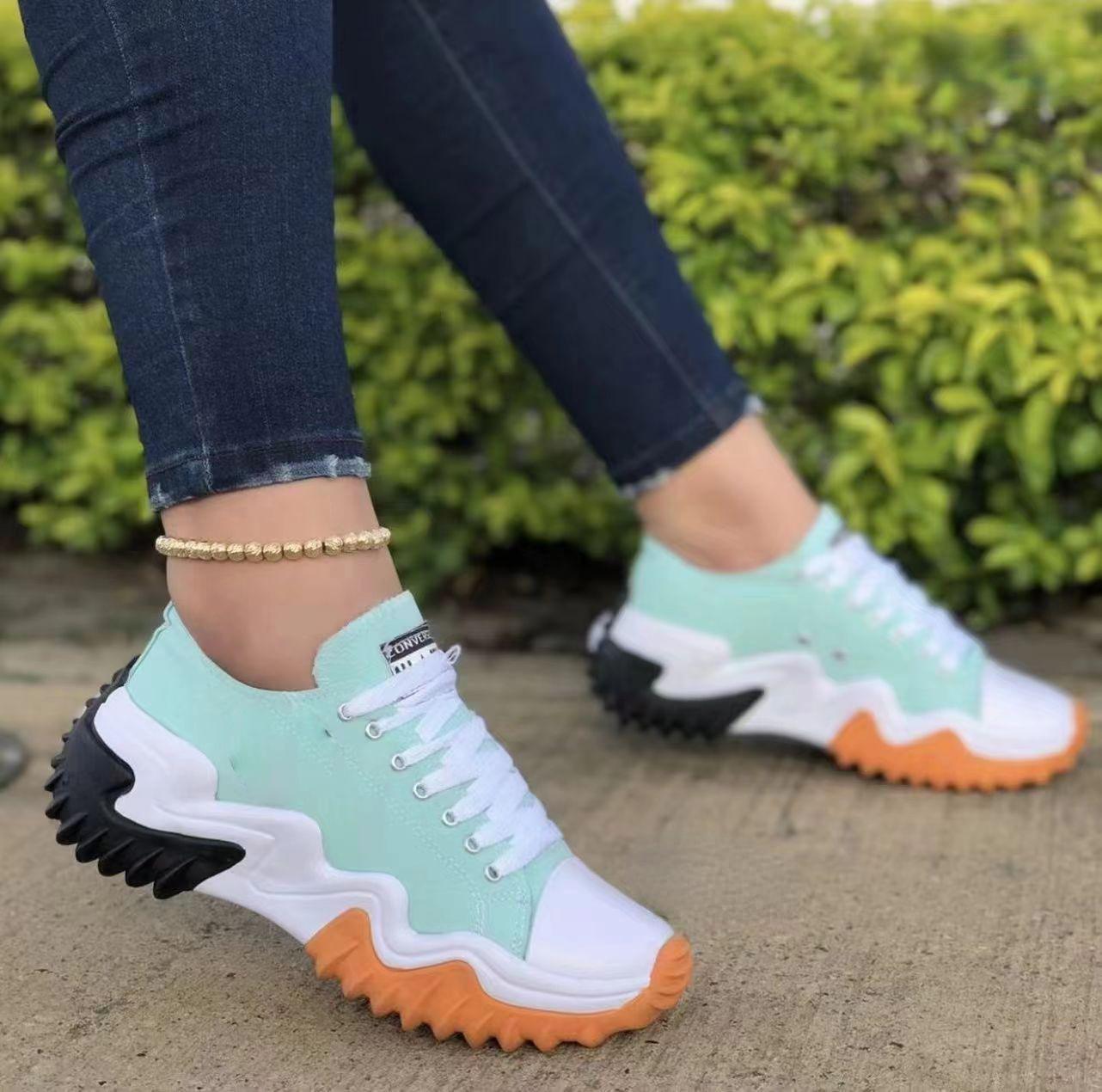 

2024 Новые низкие парусиновые туфли Кроссовки Женская повседневная обувь Дышащие мокасины Кроссовки на танкетке и платформе Обувь для ходьбы на открытом воздухе 42 небесно-голубой