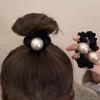 Luxurious French Pearl Hair Tie for Women - Versatile, Retro, and High Elasticity Hair Band