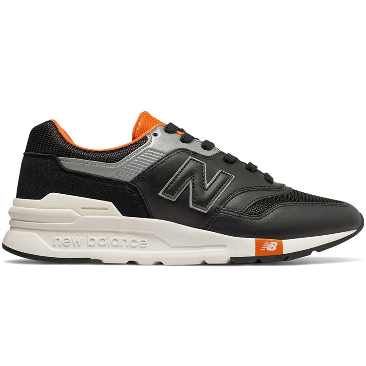 New Balance 997H Comfortable Versatile D Width Low Top Lifestyle Casual Shoes Unisex sneaker Black Orange CM997HGB