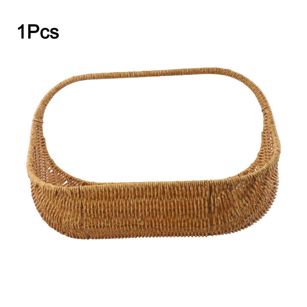 For Dining Table Coffee Color Tray Fruit Tray Casual Dining Easy To Clean Rattan Kitchen Accessory Easy To Clean Material