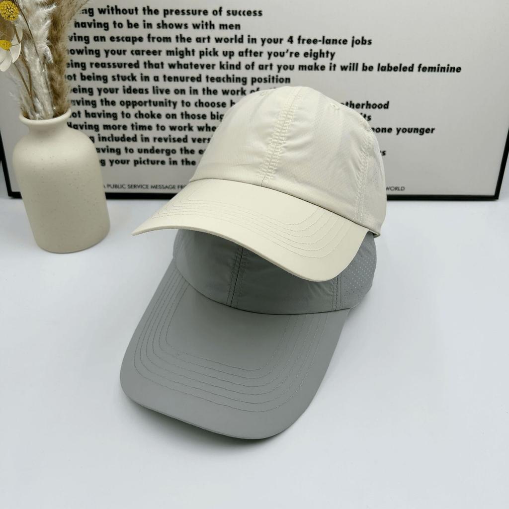 Summer Quick-drying Cap Men's and Women's Simple Solid Color Light Board Baseball Cap Outdoor Thin Breathable Sports Hat