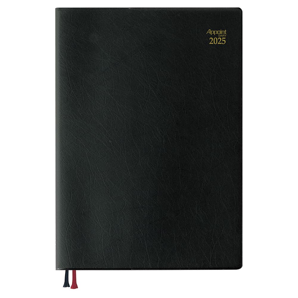 

Daigo 2025 Planner, Appointment Weekly Vertical Black, E1115, Starting March 2025