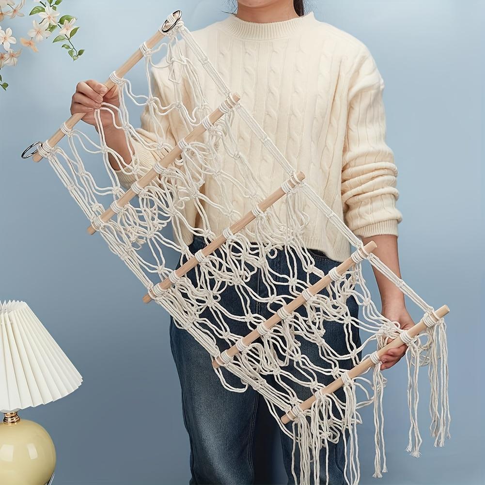 1pc Bohemian Plush Toys Storage Rack, Household Toys Storage Rack, Large Capacity Plush Toys Organizer