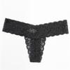 Ladies' Sexy Thong Lace Lingerie Pure Cotton Crotch Low Briefs Waisted Underwear Panties