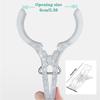 Plastic Transparent Balloon Arch Clips 20pcs for Backdrop Party Decor