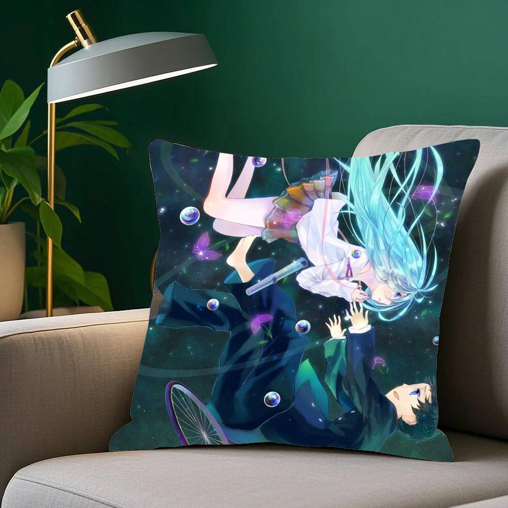 Ground Control To Psychoelectric Girl Anime Pillow Case Home Decor Throw For Sofa Bed Car Room Decor Gift Idea