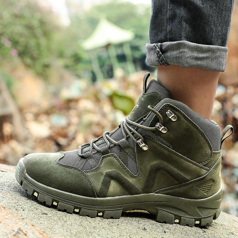Brand Men's Military Boots Combat Mens Non-slip Ankle Desert Boot Tactical Army Snow Boots Men Outdoor Sneakers Hiking Shoes