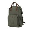 BEBECONFORT Baby Diaper Backpack, Changing Mat Included, Insulated Pockets, Leather Trim, Mineral Green