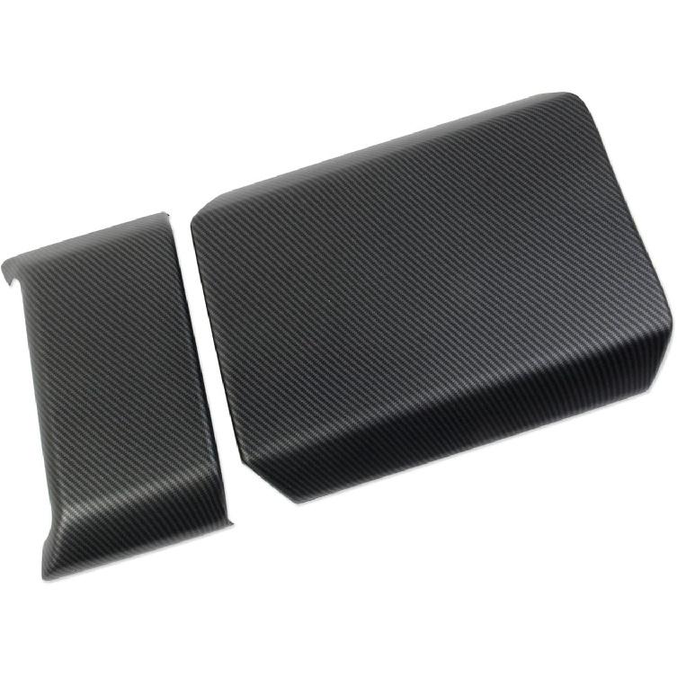 Carbon Fiber Style Front Armrest Box Cover Trim Accessories for Tesla Cybertruck (Matte Surface)