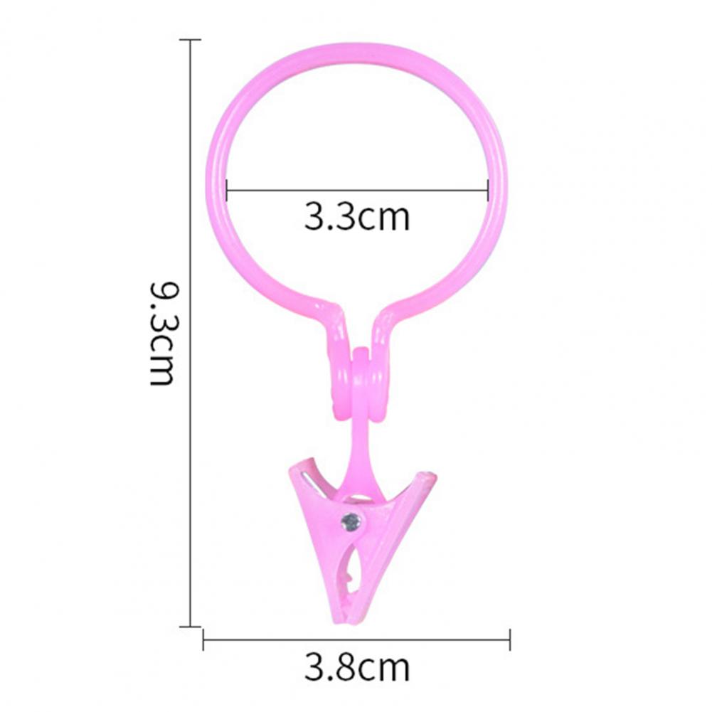 10Pcs Shower Curtain Hooks Clips Heavy Duty Rustproof Bathroom Window Hanging Accessories