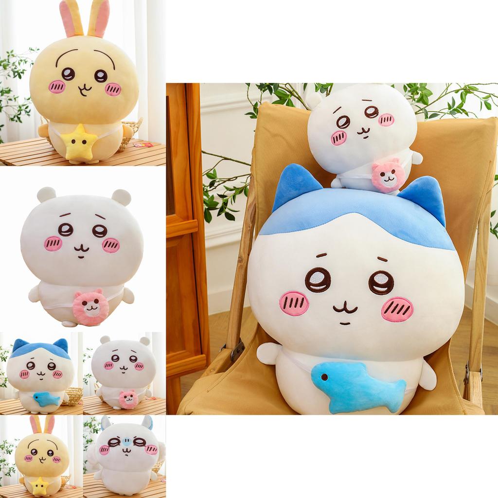 Adorable Chiikawa Plush Bear And Cat Stuffed Pillow For Birthdays And Gifts
