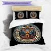 Glass Yorkie Dreams Pattern Bedding,Quilt Set Quilt Cover Pillowcase Home Birthday Gift (1*duvet cover+2*pillowcase,without core)
