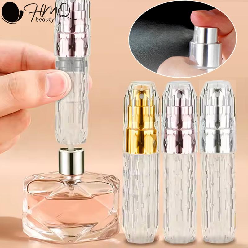 5ml Crystal Bottom Filling Perfume Bottle Portable Empty Spray Bottles Liquid Atomizer Perfume Refill Bottle Travel Essentials