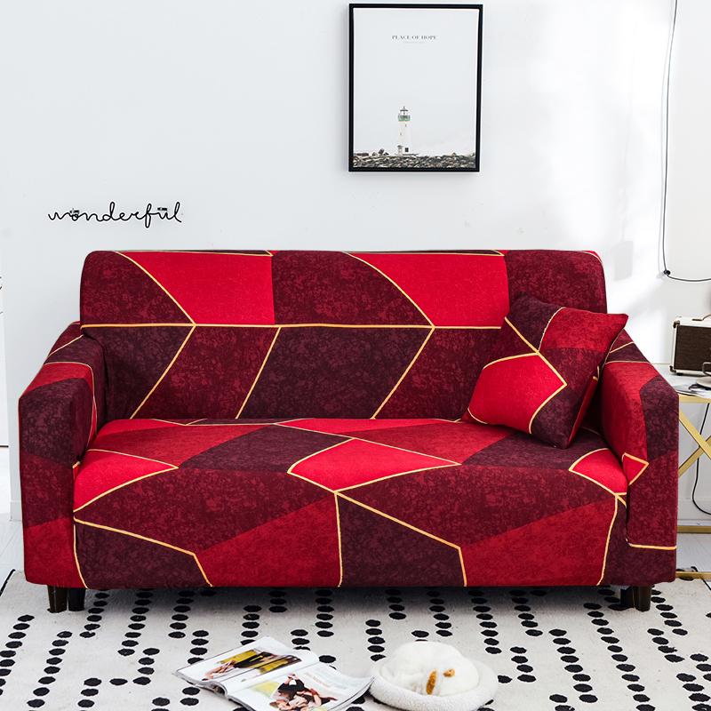 Trykt Stretch Sofatrekk Elastisk Polyester Spandex Sofatrekk, Universalt Tilpasset Sofatrekk for Sofamøbelbeskytter