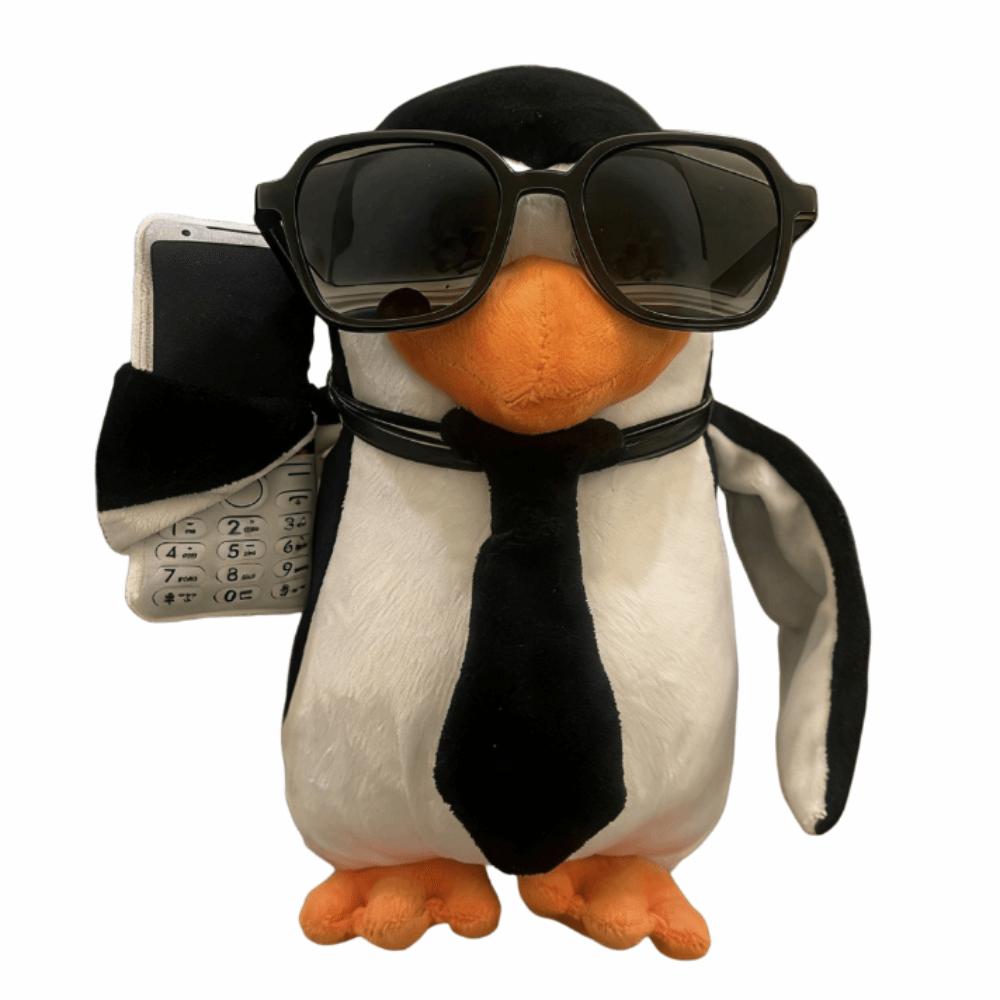 

Abstract Stuffed Animal Doll Soft Dancing Penguin Ornament Cute Penguin Plush Toy Children s Gift Style B