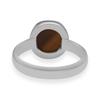 Anello con punta fatta a mano in argento sterling 925 con pietra preziosa occhio di tigre naturale da 10X10 mm per donne e ragazze