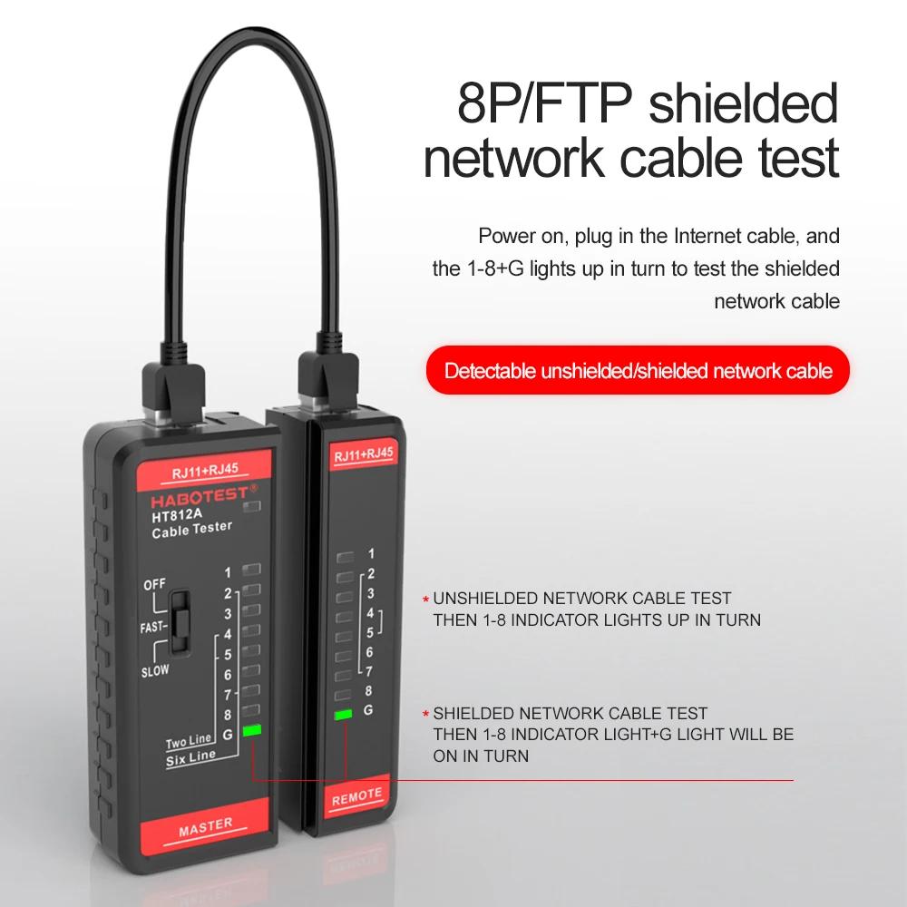 Kabel Lan Tester Hohe Präzision Netzwerkkabeltester Rj45 Rj11 Rj12 Cat5 Utp Lan-Kabeltester Netzwerkwerkzeug Netzwerkreparatur