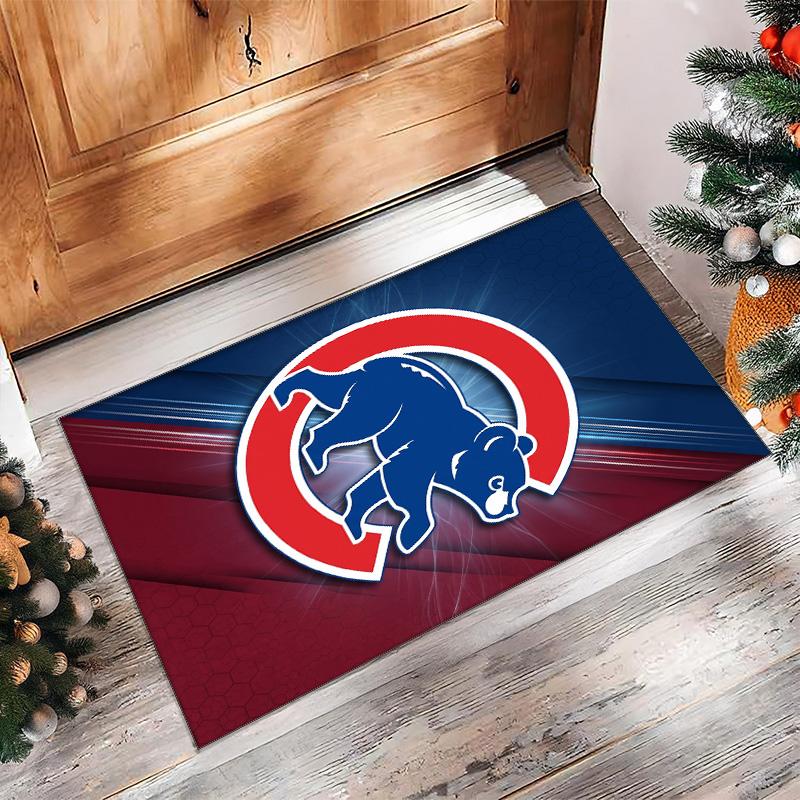 Chicago Cubs Crystal Velvet Carpet Soft Anti?Slip Floor Mat Comfortable Home Living Room Bedroom Decor Rug