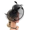 Mesh Fascinators Hats Feather Hair Clip Vintage Tea Party Hats