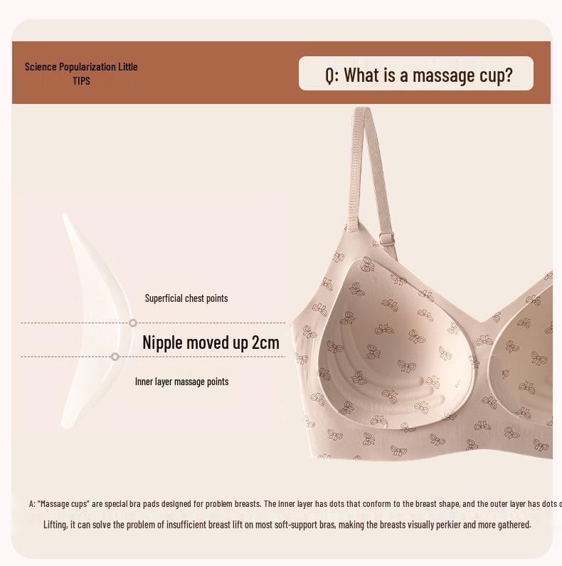 2026 Retro Leopard Print Seamless Push-Up Bra for Small Busts