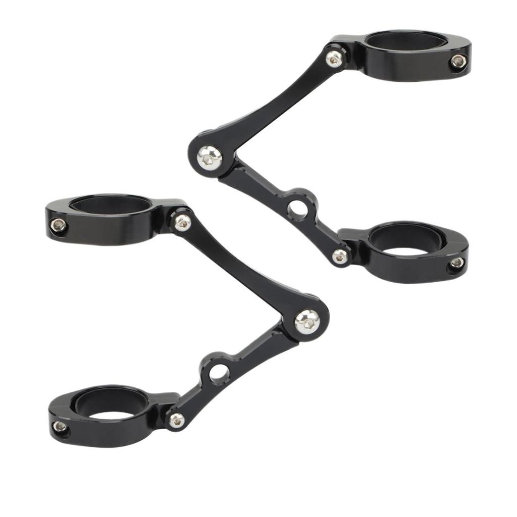 SHENGW 33mm-58mm Headlight Bracket Mount Clamp Fork Tube Light Holder 54mm 49mm 45mm 41mm 37mm Motorcycle (54-58mm)