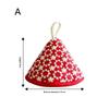 Mini Triangle Microwave Oven Glove High Temperature Resistant Thick Cotton Pot Cloth Cover for Baking Cooking Hot Pot Transfer
