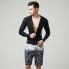 Beijigelleu Men'S Zip-Up Rash Guard Top Bem-S931K + Bottoms Bem-S922K