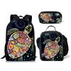 Classico Novità Particolare Fresco Tartaruga Modello Stampa 3D 3pz/Set alunno Zaini Scolastici Zaino Giorno per Laptop Zaino Zaino per Pranzo Astuccio