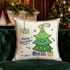 Christmas Cute Throw Pillow Covers Pattern Cushion Cover Suitable for Sofa Bedroom Car Pillow Cover