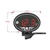 12V Motorcykel Voltmeter Multifunktion Vattentät Timer med LED Digital Display Panel