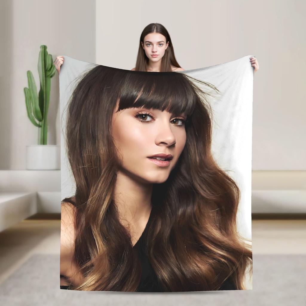 Singer Aitanaed Album Ocana Blanket  Travel Office Flannel Bedding Throws For Home Decor Warm Soft Customized Quality Bedspread