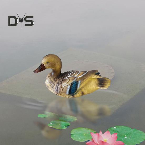 Schwimmende Entenskulptur, Entenstatue aus Kunstharz, Dekoration für Gartenteich und Pool, schwimmende Ente, Outdoor-Ornament, Geschenk für Naturliebhaber