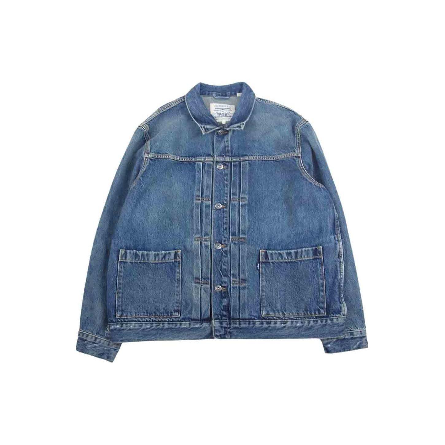 

Levis Серия Midnight Blue Label Цветной воротник Удобный длинный рукав Простая джинсовая куртка Мужская куртка 28943-0026 XS