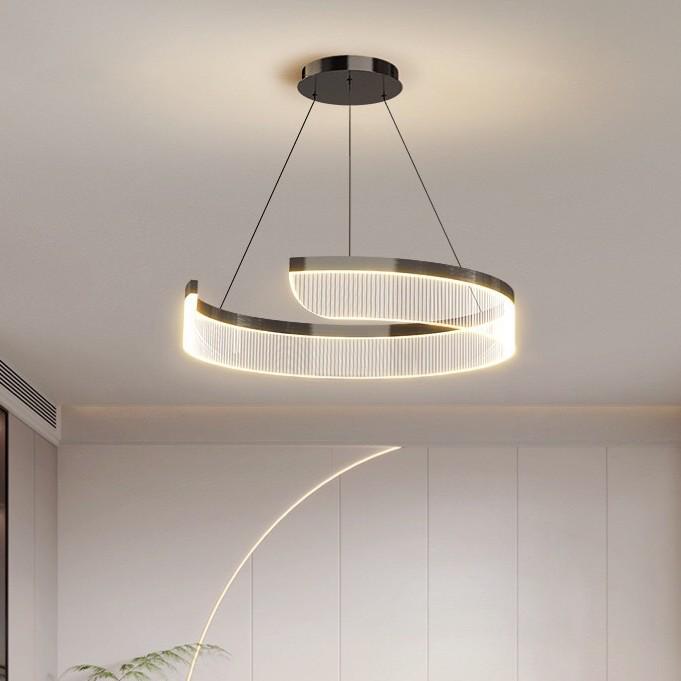 Modern Minimalist Italian Circular Chandelier - Luxury Living Room & Restaurant Lighting Fixture