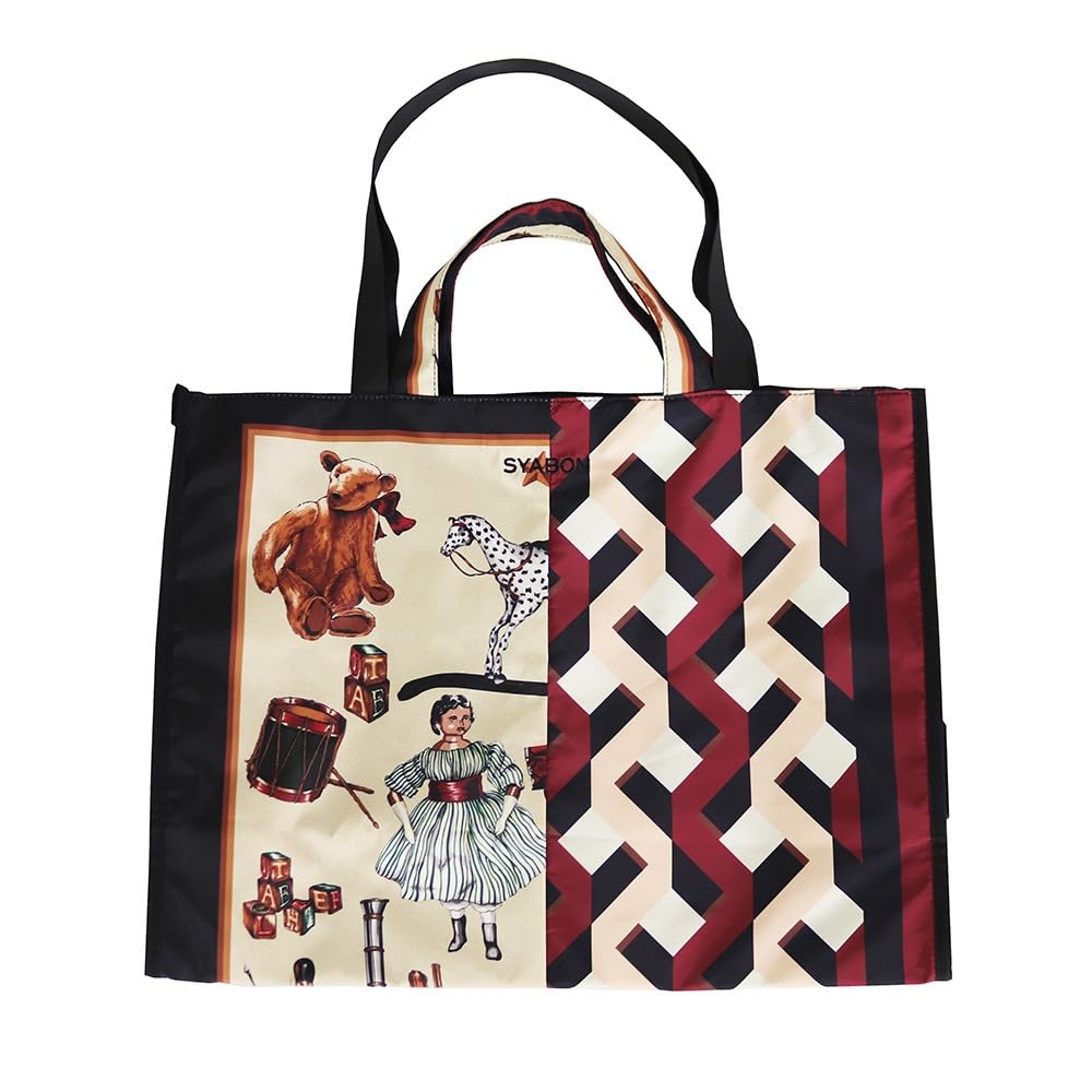 

Tote Bag Copain Square Tote A3 Size Washable RETRO [Soapon] 2-way B-7220 Women s