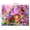 Pink Fairy Tale Mushroom Cottage Tapestry, Party and Photography, Perfect for Spring/summer Event Mushroom Party Decorations