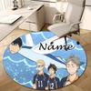Personalized Haikyuu Round Chair Office Rug - Perfect for Mat, Office Chair & More - Ideal Gift for Birthdays and Holidays