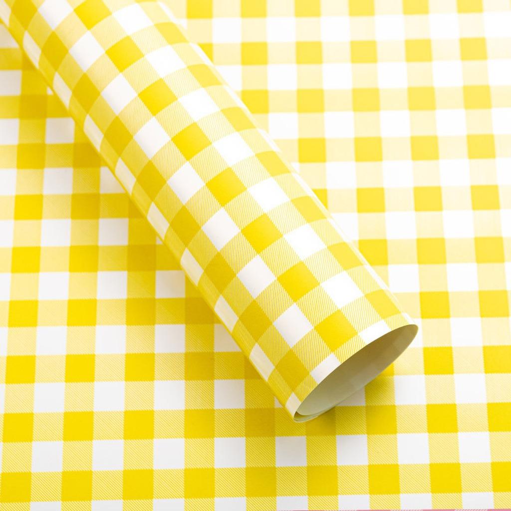 Carta Kraft a Quadretti Gingham Impermeabile Estiva 58x58cm 20 Fogli Carta Setosa per Bouquet Floreale Confezionamento Regali