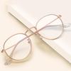 Round Metal Style Option Eye Glasses 3447 Myopia Astigmatism Prescription High Quality Prescription 0 -0.5 -0.75 To -6.0