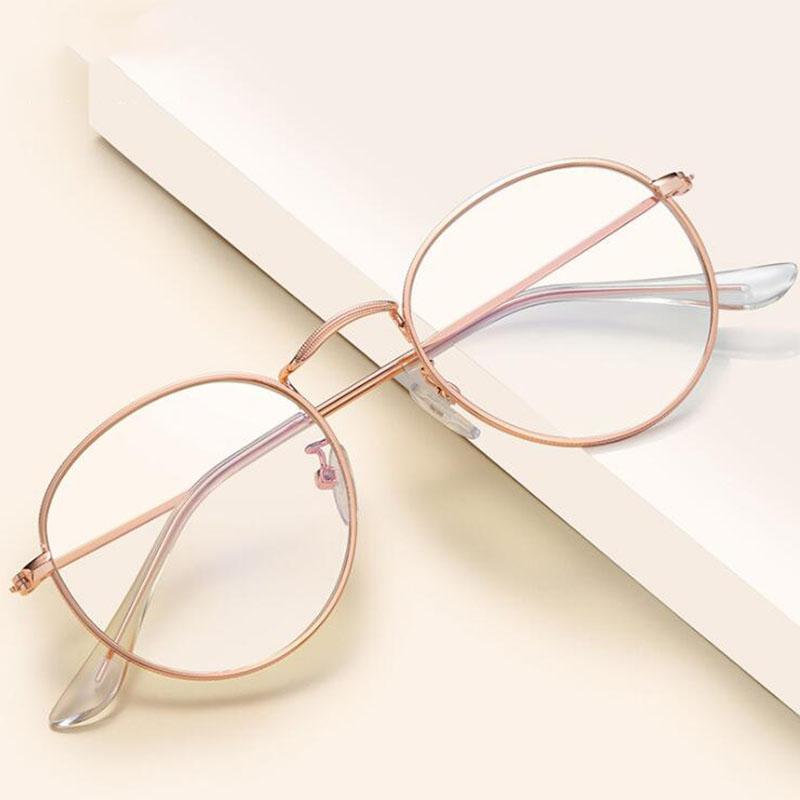 Round Metal Style Option Eye Glasses 3447 Myopia Astigmatism Prescription High Quality Prescription 0 -0.5 -0.75 To -6.0