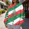 Women's Trendy Christmas Graphic Crewneck Sweatshirt Lightweight Casual Pullover Top for Holiday