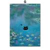 Funny Art Matisse Monet Black Cat Van Gogh Sunflowers Canvas Painting Posters and Prints Wall Pictures for Living Room Decor