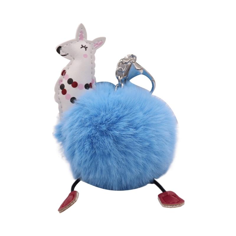 

Wool Balls Lamb Keys Chain Backpack Pendant for Birthday Christmas Party Gift синій
