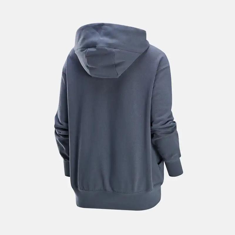 Nike Hooded Sports Casual Loose Sweatshirt Women Sweatshirt Gray Blue HQ4869084