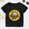 Rock Gun N Rose T-Shirt Summer Fashion Music Short Sleeve Soft Top Comfortable Teenage Clothing for Boys Girls Punk Shirt