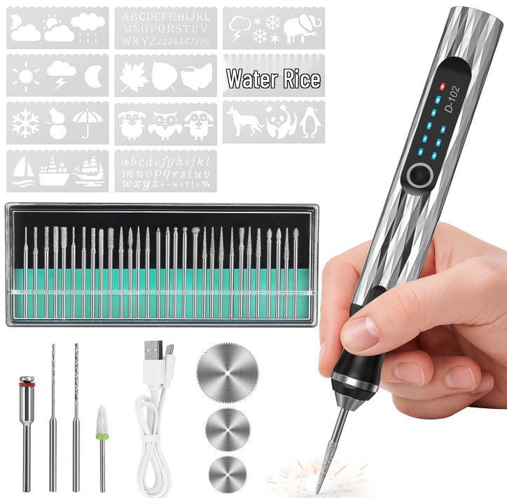 Electric Grinder Pen: Handheld Carving, Polishing & Engraving Tool for Jade & Wood